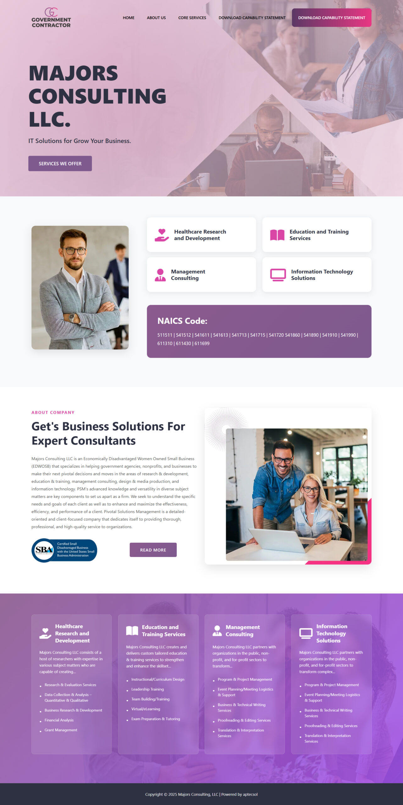 Majors Healthcare Consulting Theme